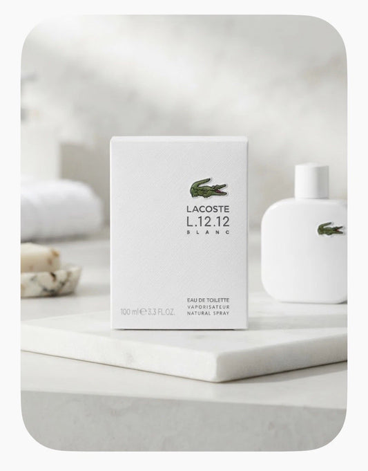 LACOSTE L.12.12 BLANC 3.3FL.OZ EAU De Toilette Spray For Men Sealed